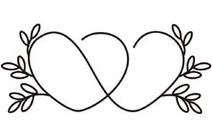 motif coeurs infini pour verre gravé