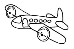 motif avion à graver sur verre