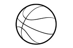 motif ballon basket à graver sur verre