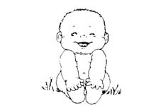 motif bébé gravure verre