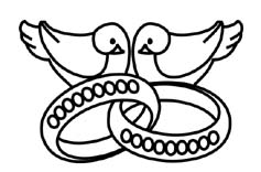 motif alliances colombes à graver sur verre