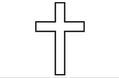 motif croix simple gravure verre