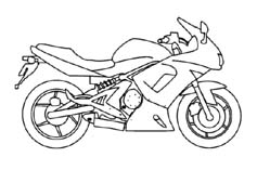 motif moto pour verre gravé