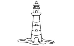 motif phare à graver sur verre