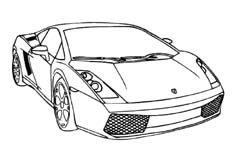 motif voitures sport pour verre gravé