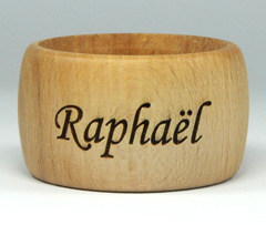 Rond de serviette breton en hêtre