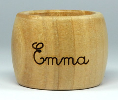 Rond de serviette en frêne-olivier